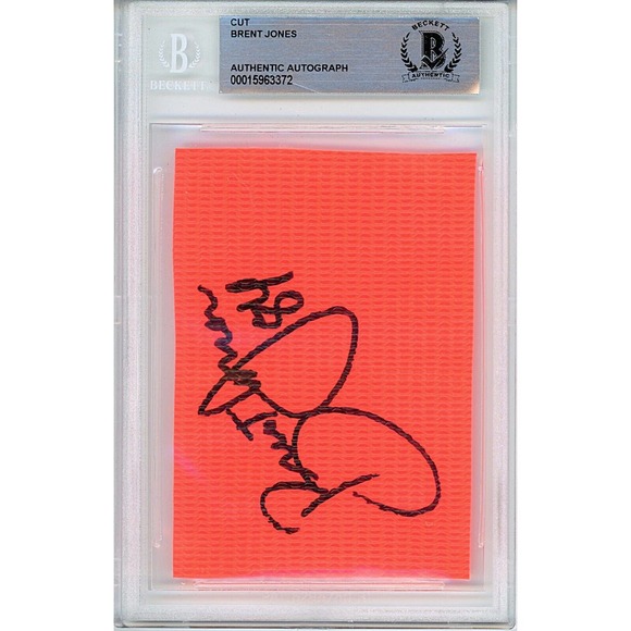 Brent Jones Authenticated Autograph - San Francisco 49ers Football Pylon Beckett - Picture 2 of 5